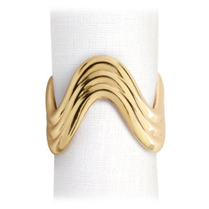 NJ5111 RIPPLE NAPKIN RINGS (SET OF 4)