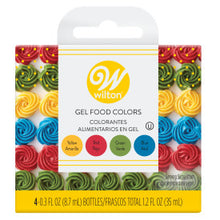 Load image into Gallery viewer, Wilton Red, Yellow, Green and Blue Gel Food Color Set, 4-Count
