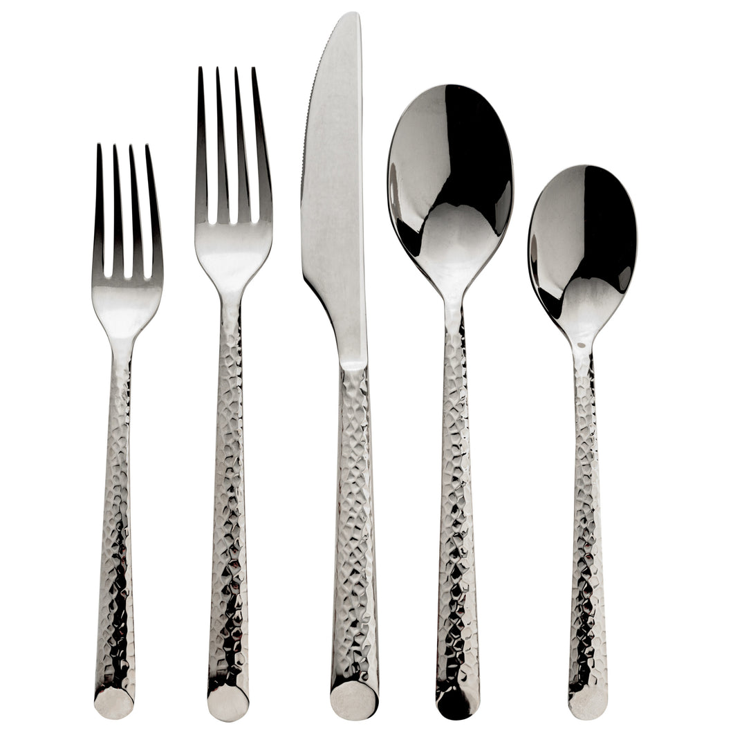 VC-200 Onyx, Mirrored Flatware Service For 4