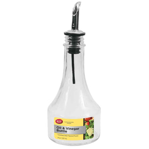 TableCraft H608416 8 Oz. Oil / Vinegar Bottle with S/S Pourer