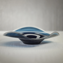 Load image into Gallery viewer, POL-1170 Tropezana Wave Glass Bowl - Blue - 13.75 in
