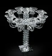 240409 9 Branch Crystal Candelabra