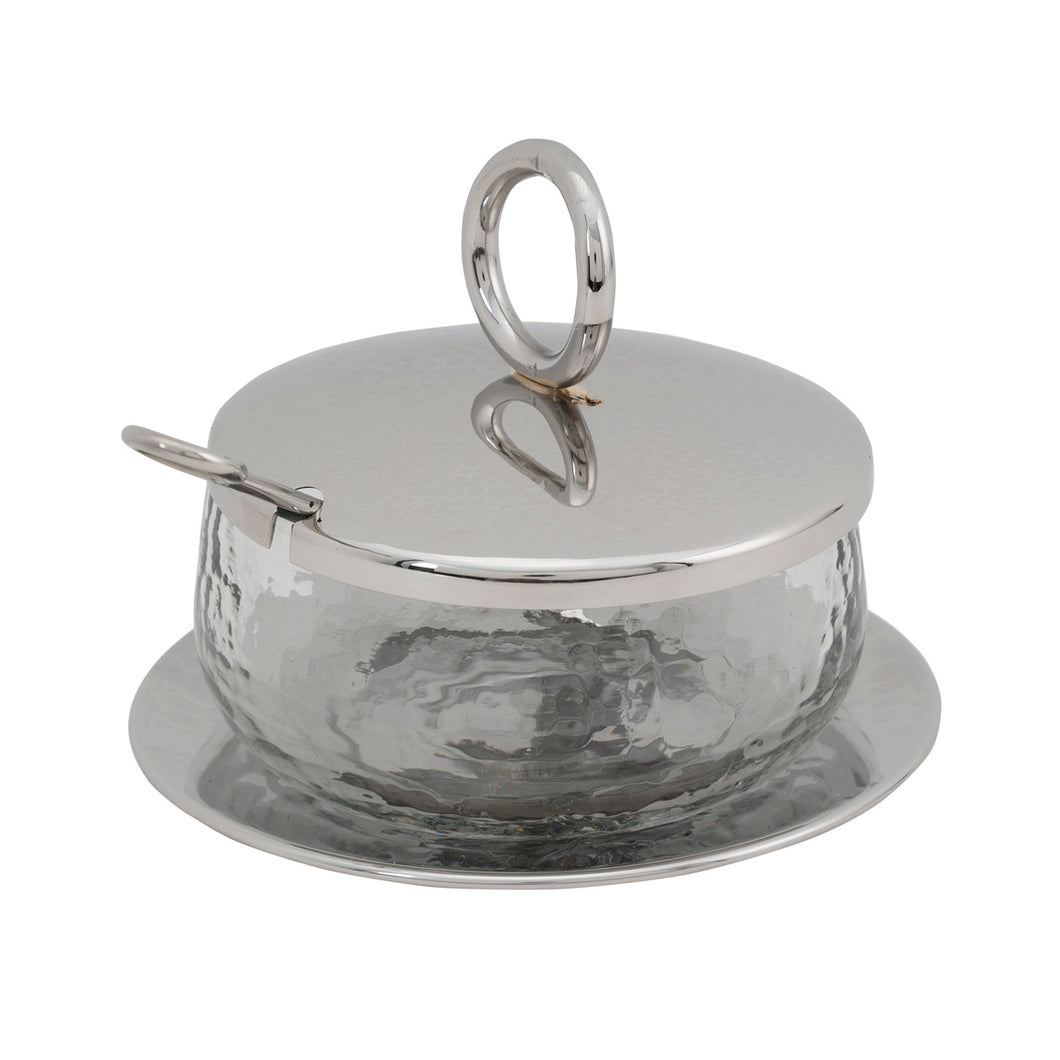 51123 SPHERE BOWL W/ PLATE SILVER