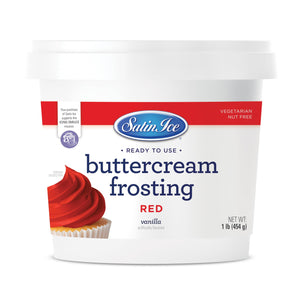 Red RTU Buttercream Frosting 1lb - Pail