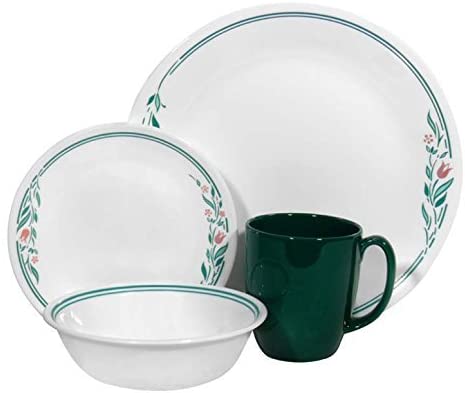 CORELLE SET LIVING, ROSEMARIE Service For 4