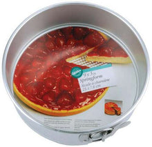 Load image into Gallery viewer, Wilton Aluminum Springform Pan, 9-Inch Round Pan for Cheesecakes and Pizza
