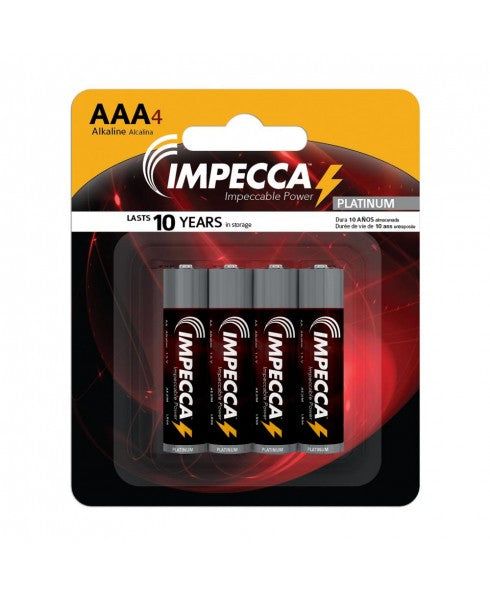 AE3IM-4B IMPECCA ALKALINE AAA 4-PACK (LR03-4B)