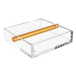 ML-NH-SQ-GO Napkin Holder - MetaLucite Gold