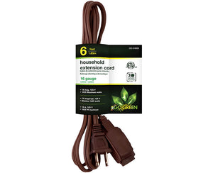 6' Brown Extension Cord