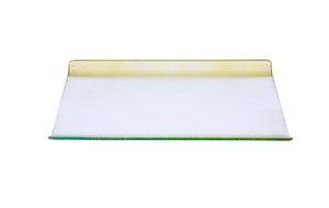 GT786 Glass Tray with Gold Borders - 14"L x 8.5"W