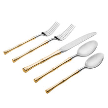 Load image into Gallery viewer, 84206 Rattan Gold Flatware Service for For 4
