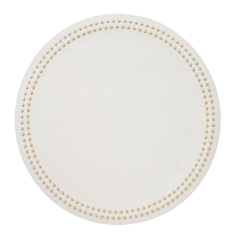 Pearls Ant. White/ Gold Mats