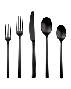 Beaon Black Flatware Service For 4