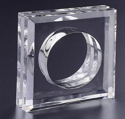 H-4041 Square Acrylic Napkin Ring