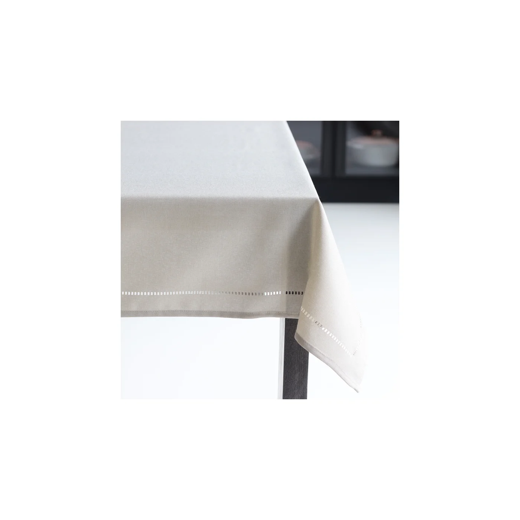 Hemstitch Table Cloth 70 Round Linen