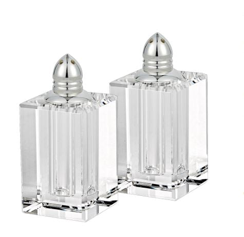 H143P Melania Silver Salt & Pepper Shaker Set