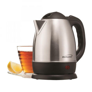 BRENTWOOD 1.2L SS 1000W ELEC TEA KETTLE