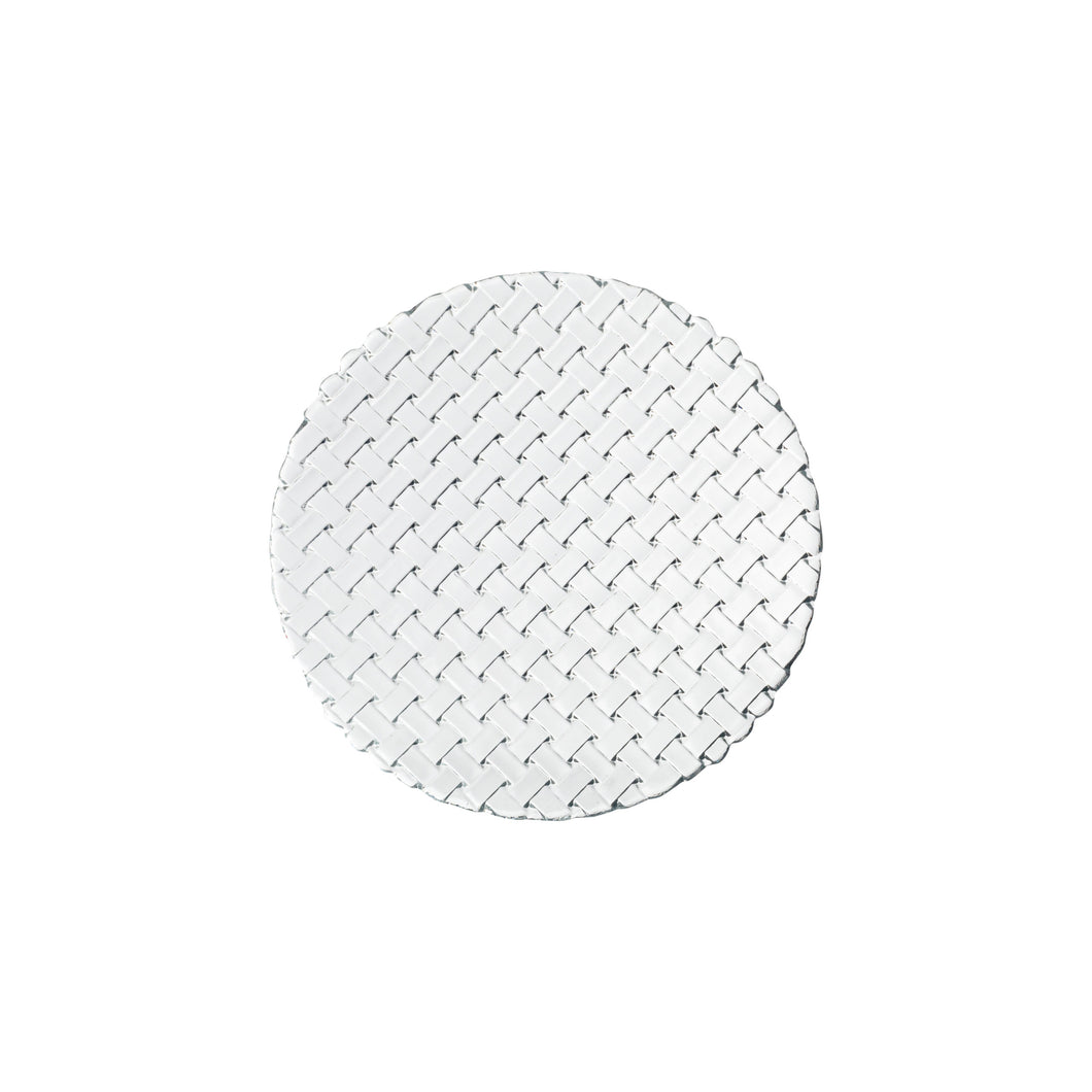 Souelle - Basketweave Clear Salad Plate 8.5 In ,