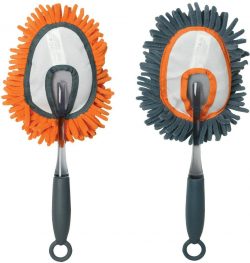 Casabella MF Chenille Mini Duster -Graphite, Orange Asst.