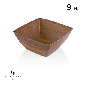 Large Square Bowl - 9inch Mahogany