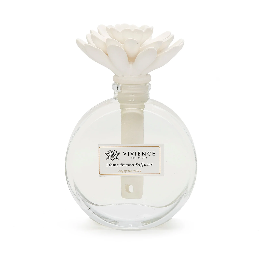 VD2774 Clear Bottle/White Flower - 