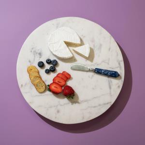 70120 White Marble Lazy Susan