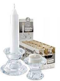 2"" Glass Candle stick - 2 in 1"