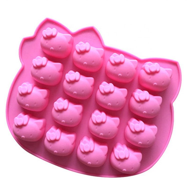 Silicone Pink Hello Kitty Mold