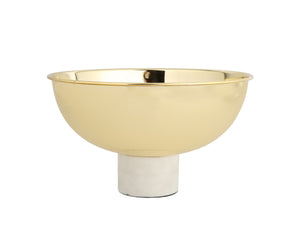 GB2247 Gold Bowl on White Stone Base