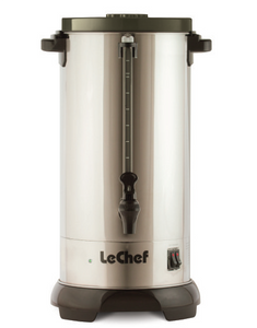 LeChef Hot Water Urn S/S 60 CUP, 12L W/ SHABBOS SWITCH