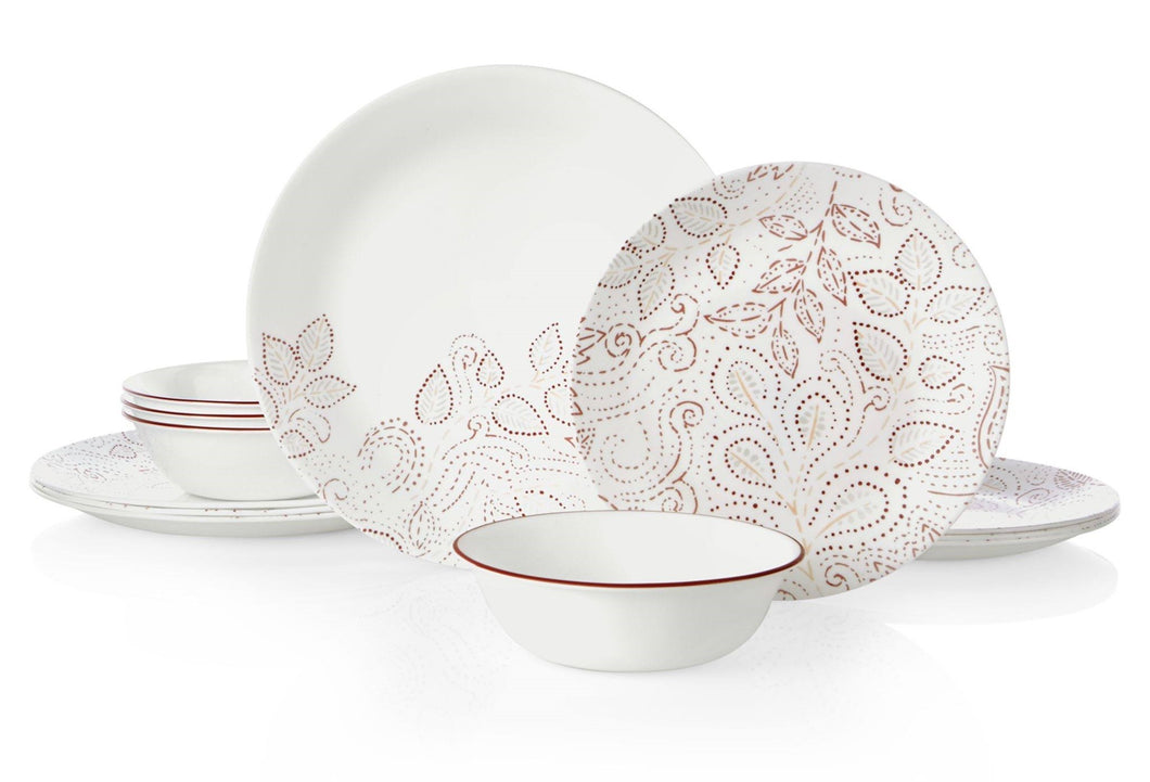 Corelle Leaf Stitch Service For 4