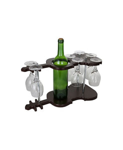 XR1102 Guitar Shaped Wine Holder and Glasses