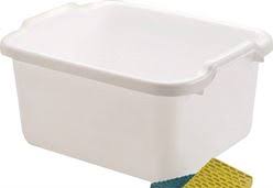 DISHPAN-RECT-18qt- WHITE