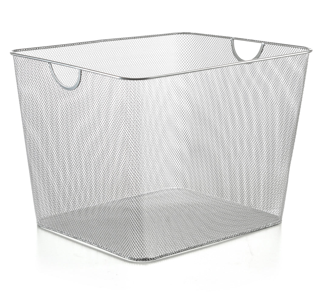 Mesh Open Bin Storage Basket Organizer for Toiletries, Detergents Laundry 15 x 12 x 11.5 #1182