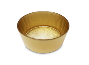 CB33684 Crystal Dessert Bowls with Gold Border