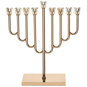 UK49427 Metal Menorah 36 cm with Golden Crystal C