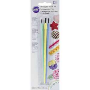 Wilton Cake and Cookie Decorating Brush Set, 3-Piece