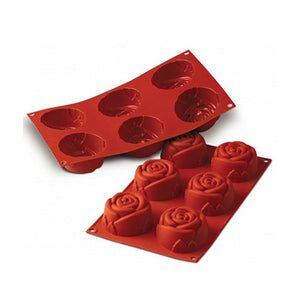 SF077 Rose Silicone Pan