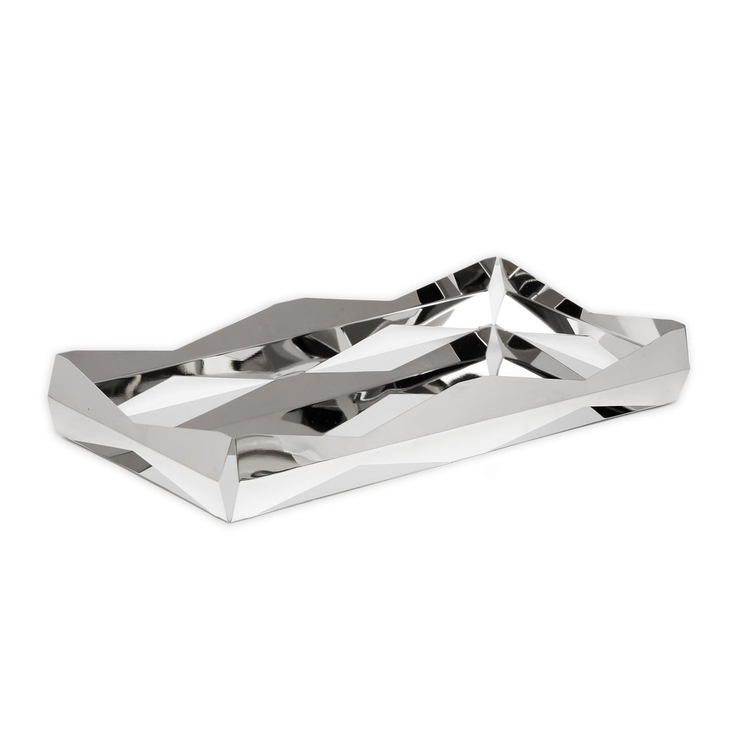 SD2538 Stainless Steel Oblong Tray with V Design - 15.75