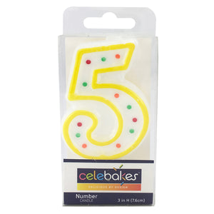 Celebakes Candle-Polka Dot, #5