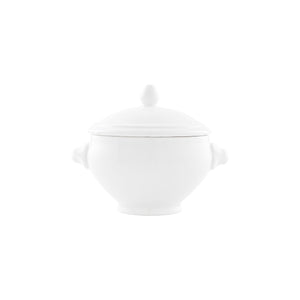 Vikko Lightning - Round Lion White Soup Bowl with Cover, 14 oz