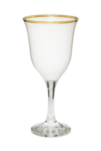 GWG3721W Glasses White with Clear Stem and GoldRim