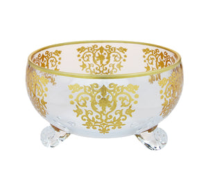 GB206 Large Bowl with Gold Design