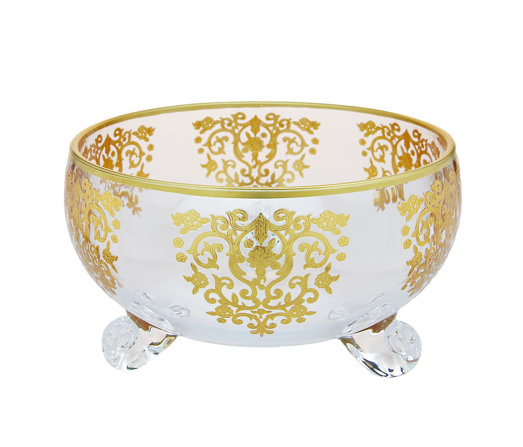 GB206 Large Bowl with Gold Design