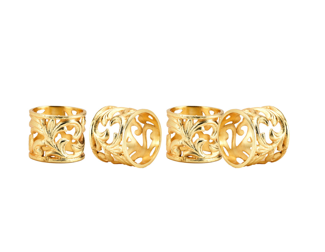 50635 S/4 BAROQUE NAPKIN RINGS