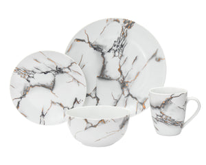 70341 RAYO MARBLE Dinnerware Service For 4