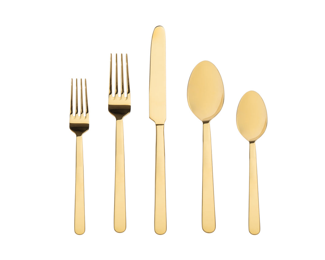 42115 Lola Flatware Service for 4 Gold