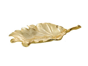 LE927 Gold Leaf Dish - 10.75"L x 5.5"W x 1.75"H..