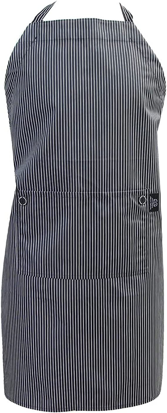 Grey Stripe Chef Apron