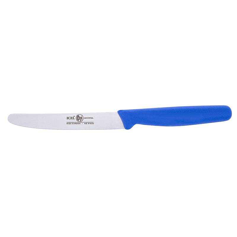 Icel Blue 4-1/2-Inch Steak Knife, Straight Edge